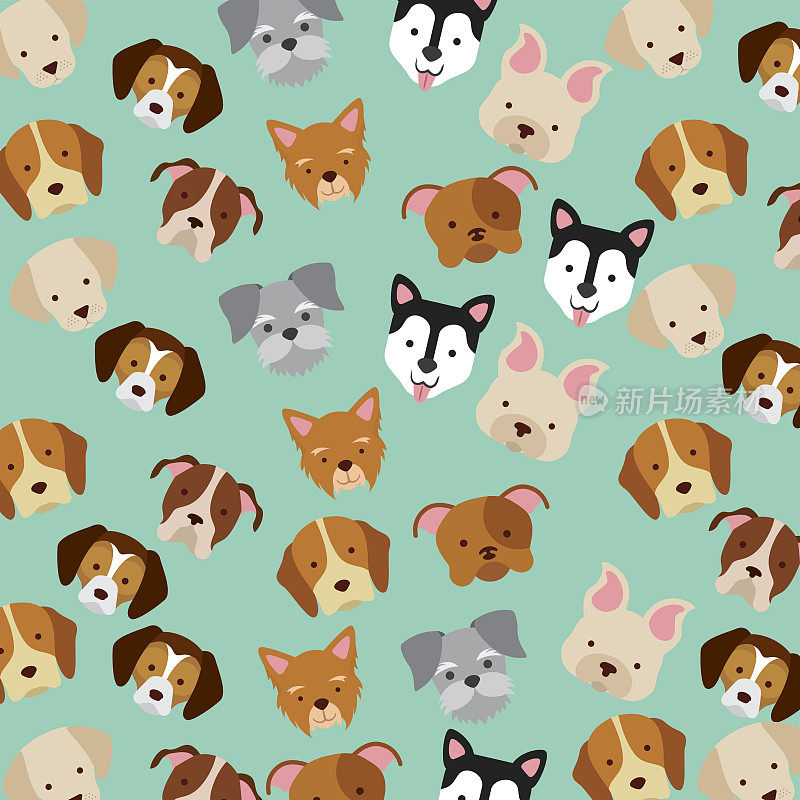 Icon set love dogs